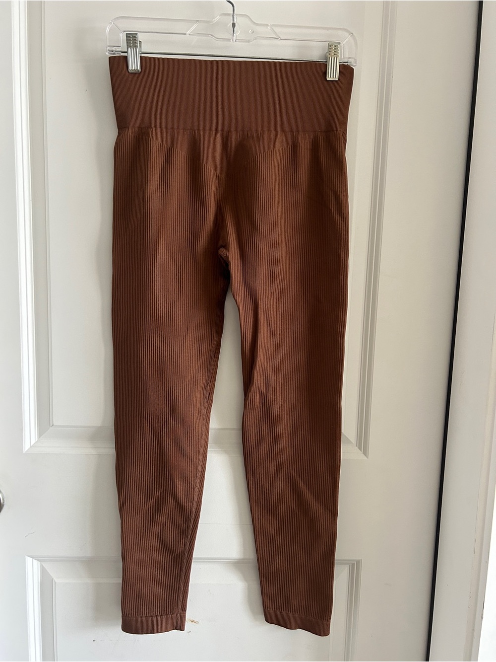 Brown Ribbed workout set - Picture 3 of 5